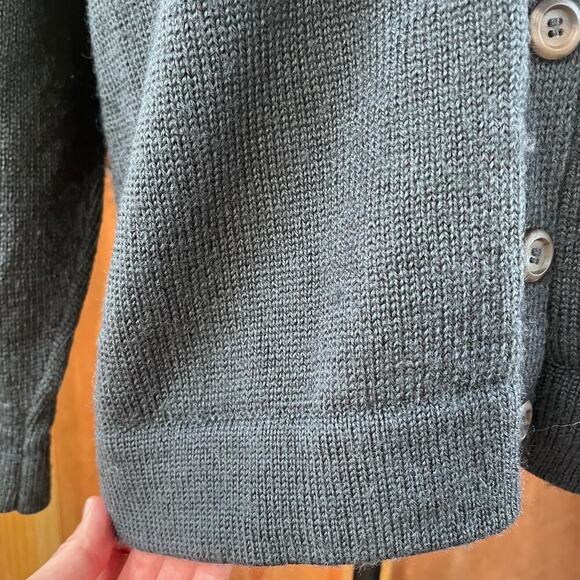 Rapaki Mahana Vintage Grey Wool Cardigan Sweater Hand Knitted Size M-L - Picture 6 of 10